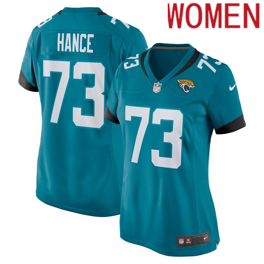 Women Jacksonville Jaguars #73 Blake Hance Nike Teal Home Game Player NFL Jersey->women nfl jersey->Women Jersey